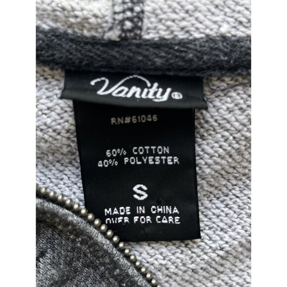 Vanity Small Soft Brushed Pullover Hooded Sweatshirt Gray - Picture 4 of 4